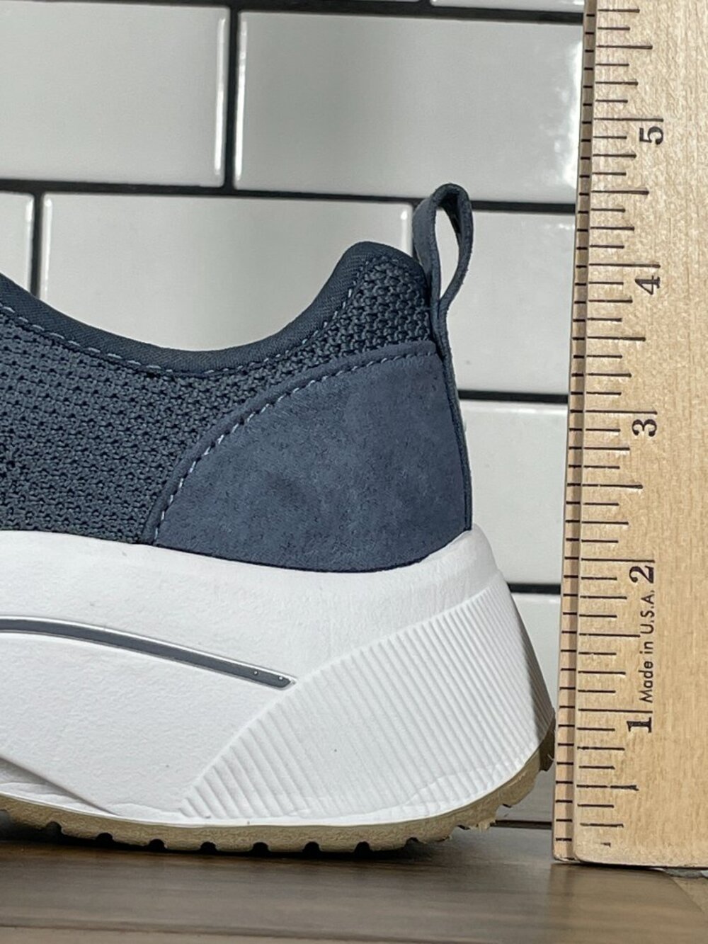 Dr Scholls Wannabe Knit Shoes Womens Size 6 Oxide Blue Casual Slip On Sneakers - Picture 9 of 14